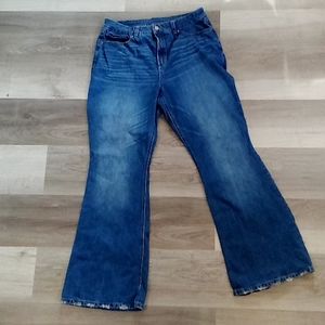 Plus size flare jeans